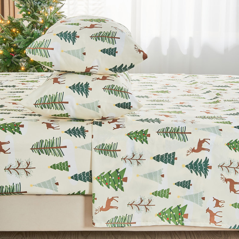 Ensemble de draps 4 po Gogreen, à draps profonds, 14 po, ensemble de draps en microfibre ultra douce et respirante, ensemble de draps de luxe pour hôtel