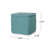 Hansolo Teal Square Pouf - Cotton Accent Stool, Versatile Ottoman & Decorative Floor Cushion for Living Room