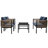 Multi-Person Outdoor Sofa Combination With A Table, Suitable For Garden, Backyard And Balconies