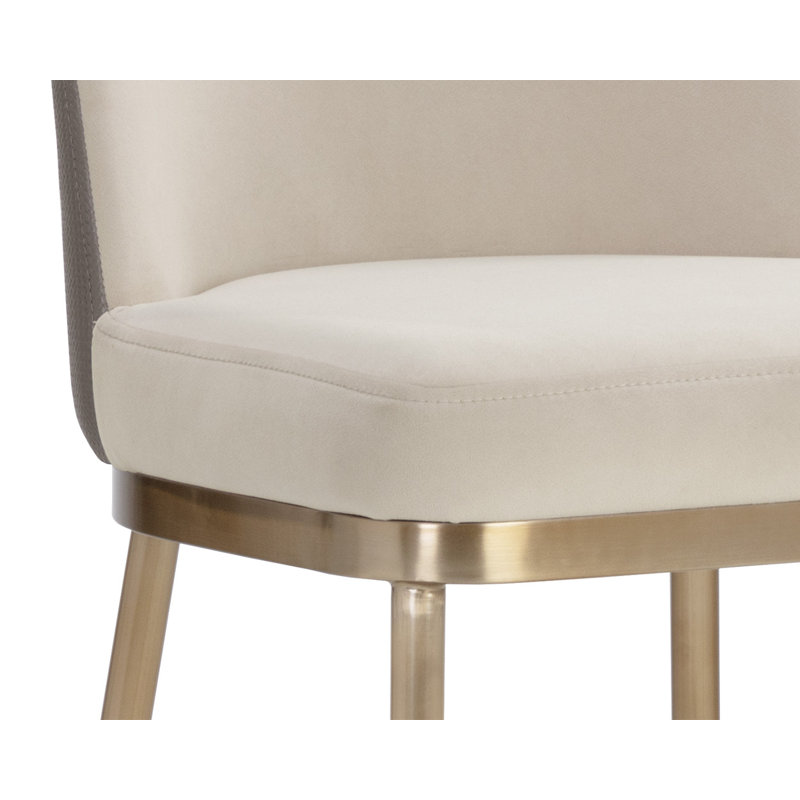 Lavania Barstool - Meg Taupe / Porcini Taupe, Bar Stool (30" Seat Height)