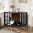 Fratesi Corner Wooden Dog Crate and End Table-194320451-199585397