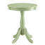 Table d'appoint vert clair avec piédestal tourné-1033471925