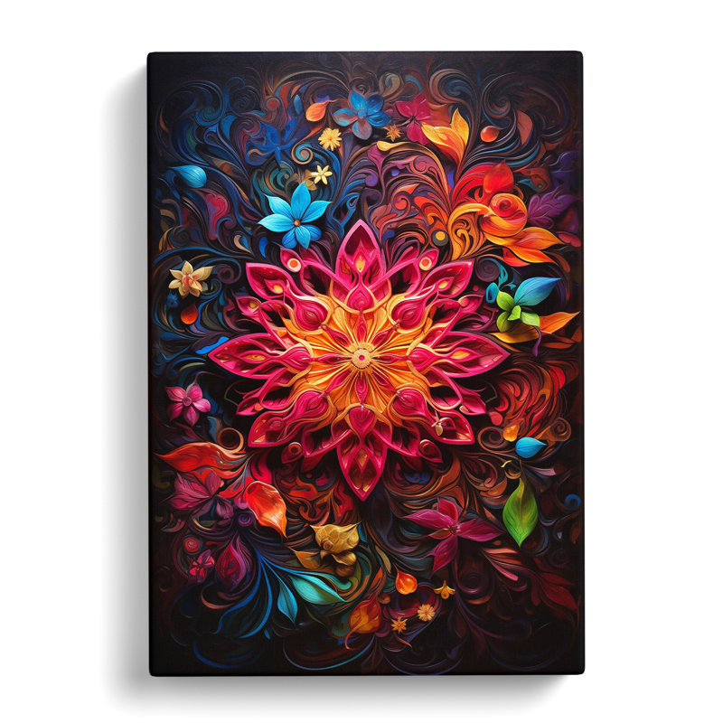 Mandala Contemporary - Wrapped Canvas, 76cm H x 50cm W x 3cm D