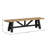 Danielsville 68" Bench, Rustic Wheat and Raven