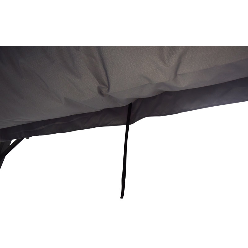 9,7 pi L 11,6 pi. D Pergola en acier avec auvent