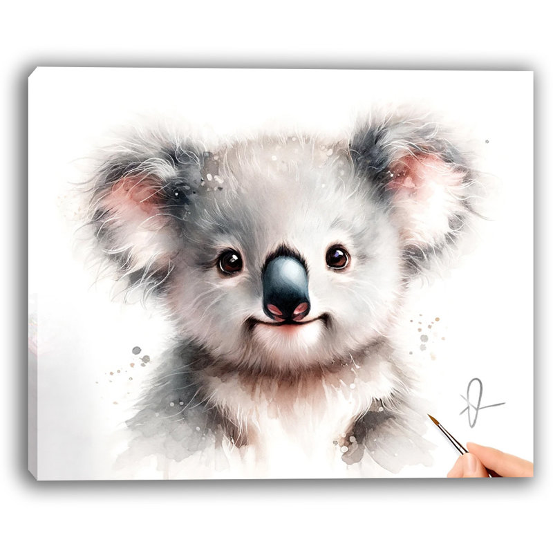 «Sourire bébé», art mural Koala, H 12 po x l 16 po