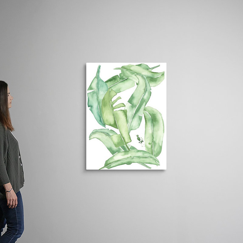 «Green Paradise Palm I», art mural sur toile, Toile tendue, H 40 po x l 30 po