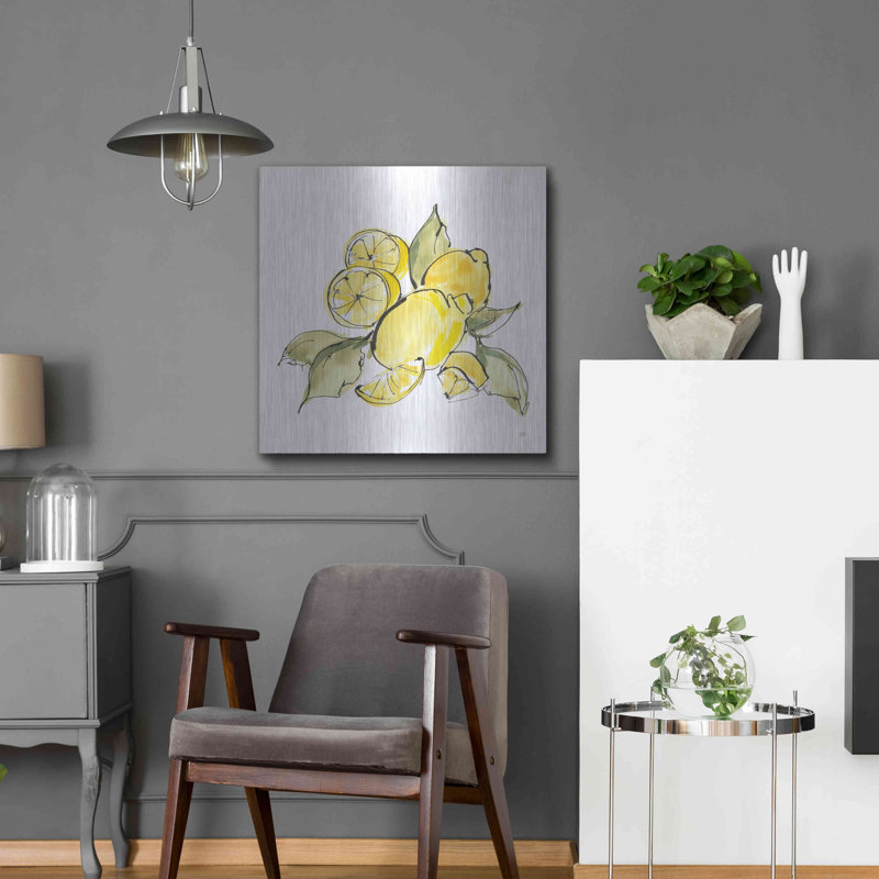 «Lemon Still Life III» par Chris Paschke, H 24 po x l 24 po