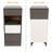 1-Drawer 2-shelf Modern Semi-open Nightstand