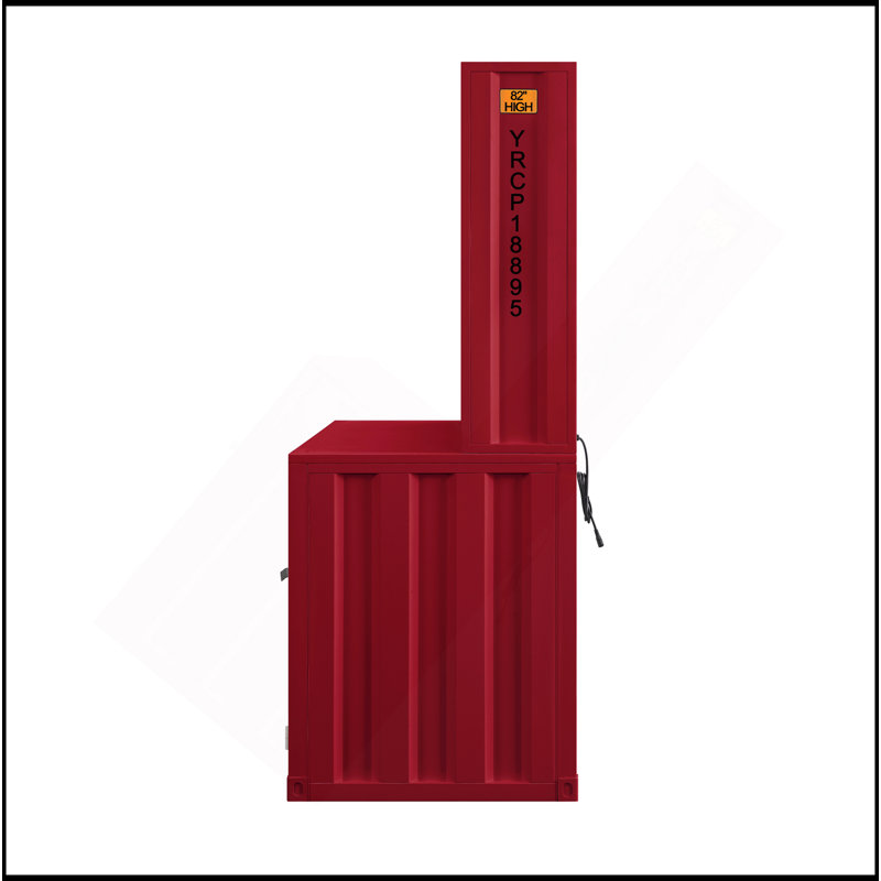 Finish Writing Desk W/Hutch, Red