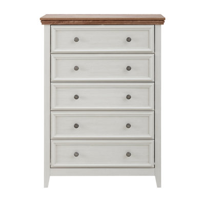 Commode moderne à 5 tiroirs, commode à tiroirs et rangement pour vêtements, armoire de rangement pour le salon, rangement pour commode de ferme BEIGE