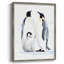 «Emperor Penguins II», reproduction encadrée - bois massif