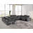 Stanwinn 10 – Piece 4 Power Reclining Top Grain Italian Leather Sectional with Power Headrest-97964235
