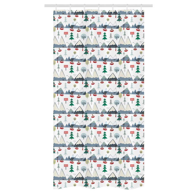 Rori Shower Curtain with Hooks Included, 72" H x 36" W