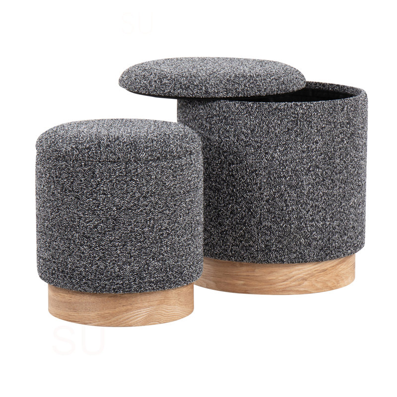Ensemble de repose-pieds Marla, Noir