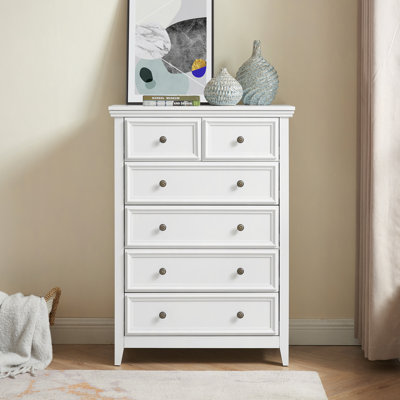 Commode moderne à 6 tiroirs, commode à tiroirs et rangement à vêtements pour le salon