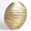 Vase ovale chassé - laiton antique-65149688