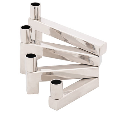Bougeoir de table en acier inoxydable