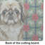 Planche à découper en verre Sable Pekingese Christmas PoinsettIas-119894536