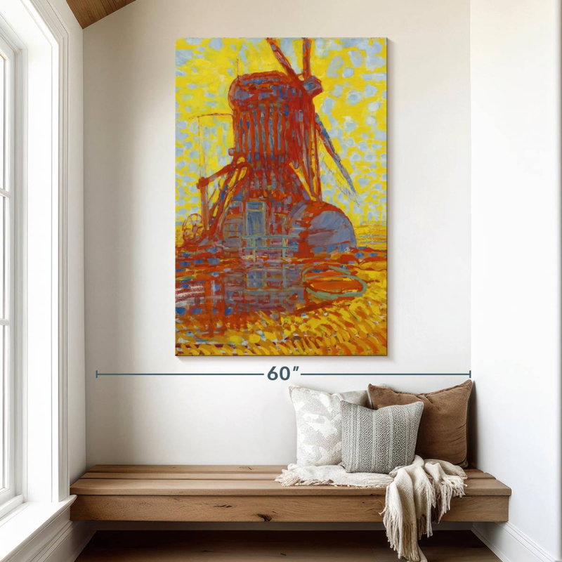 Mill In Sunlight, 51" H x 34" W