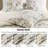 Herbal 6 Piece Cotton Sateen Print Oversized Comforter Set-114769628