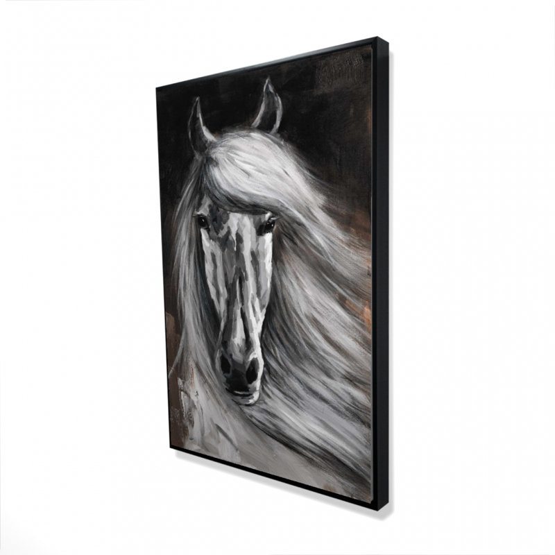 " White Horse ", 36" H x 24" W