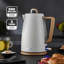 GEEPAS NordiQ 20L Microwave Oven 700W, 4 Slice Toaster & 1.7L Electric Kettle Combo Set | Matte Finish with Wood Accents | 1500W Bread Toaster & 3000W Rapid Boil Cordless Jug Kettle-120343391