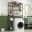 Over-the-Toilet Storage Shelf, 4-Tier Bathroom Organizer with Hooks