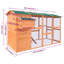 Fran 51.76m² Chicken Coop with Chicken Run