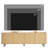 Modern Wood Color TV Stand for Living Room, Bedroom, Television Stand with 2 Cabinets