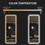 Miroir de salon pleine longueur 65 po x 21,7 po - Accessoire décoratif en verre avec éclairage à DEL pour éclairage de pièce