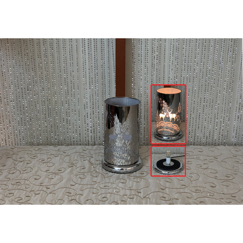 Lampe de table Pooja, H 9,4 po x l 6 po x P 6 po