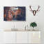 Stream Behind the Red Trees - Wrapped Canvas-56642051