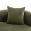 Causeuse incurvée 66,93 pouces à compression complète et éponge verte, tissu en velours de peluche, canapé compact sans assemblage pour petits espaces et appartements, capacité de 350 lb