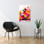 «Dynamic Folk Dance», art mural abstrait coloré et audacieux-129151051