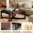 24" Wide Faux Leather Upholstered Square Ottoman-574127188
