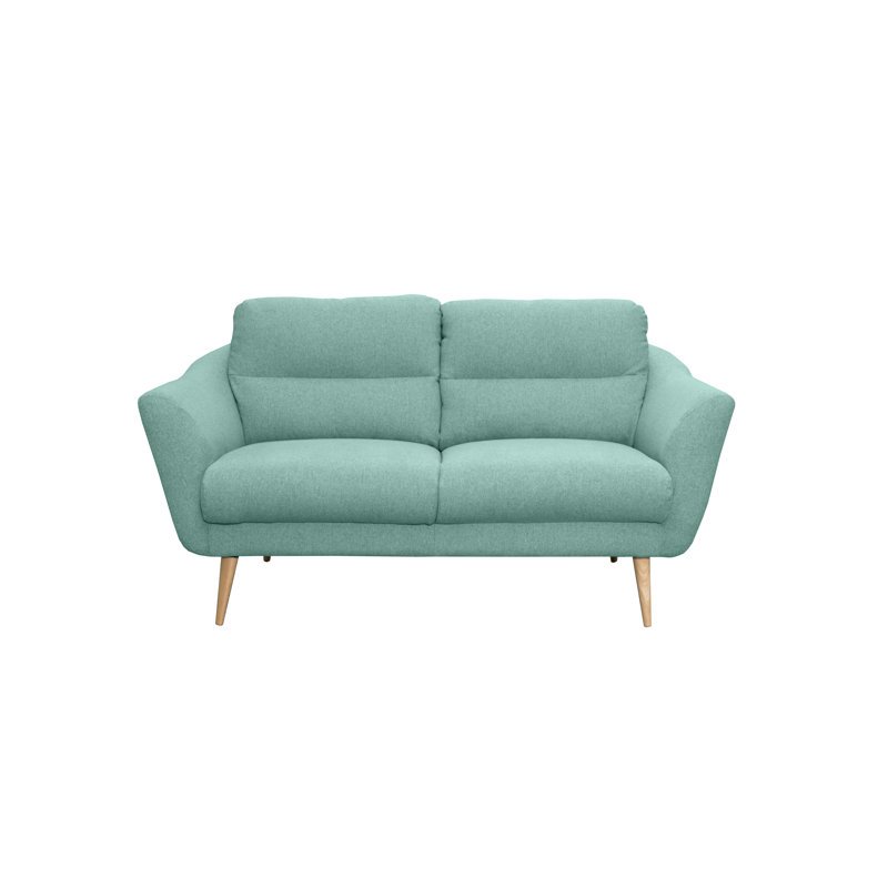Rosales Odense 2 Seater Upholstered Loveseat, Turquoise, 2