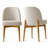 Hillier Linen Blend Parson Chairs with Solid Wood Legs -1104132775