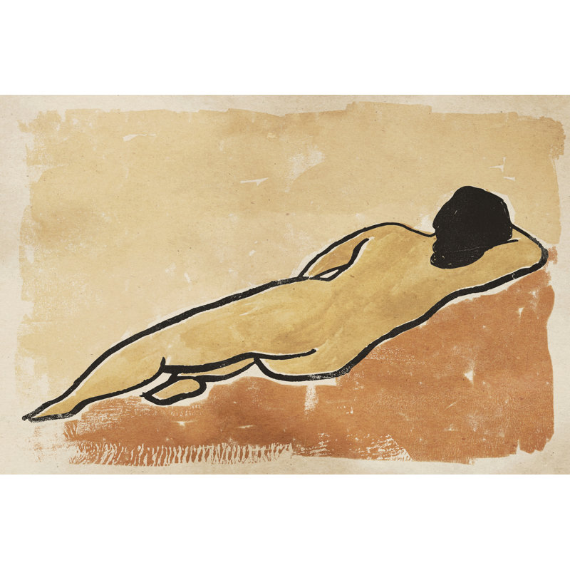 Leisel " Afternoon Repose I " Mixed Media Print, 32" H x 48" W