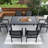 High-Quality Steel Outdoor Table And Chair Set, Suitable For Patio-1485774536