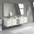 Metal Framed Bathroom Mirror for Wall, Rectangle Mirror, Bathroom Vanity Mirror Farmhouse, Anti-Rust, Hangs Horizontally or Vertically-2119419194-2119419195
