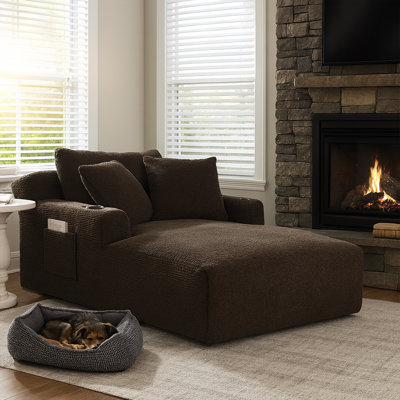 Oversized Chaise Lounge Chair – No Assembly Required by Latitude Run