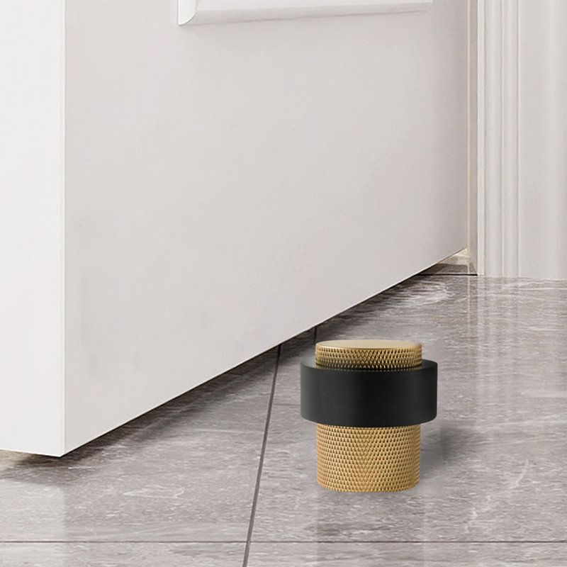 Brass Silent Door Stop, Brushed Brass