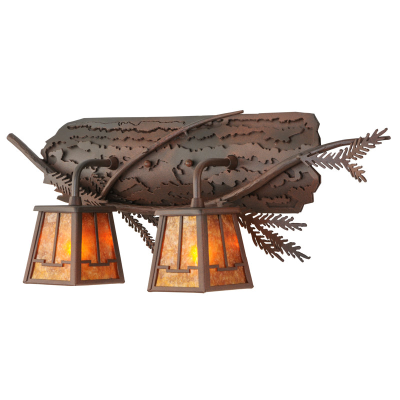 Rustic Pine Branch 2-Light Energy Star Vanity Fixture