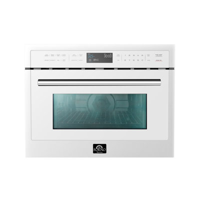 Forno Oliena Espresso 24 Inch Built-In Microwave Convection Oven, 1.6 cu.ft., 1000W/1750W