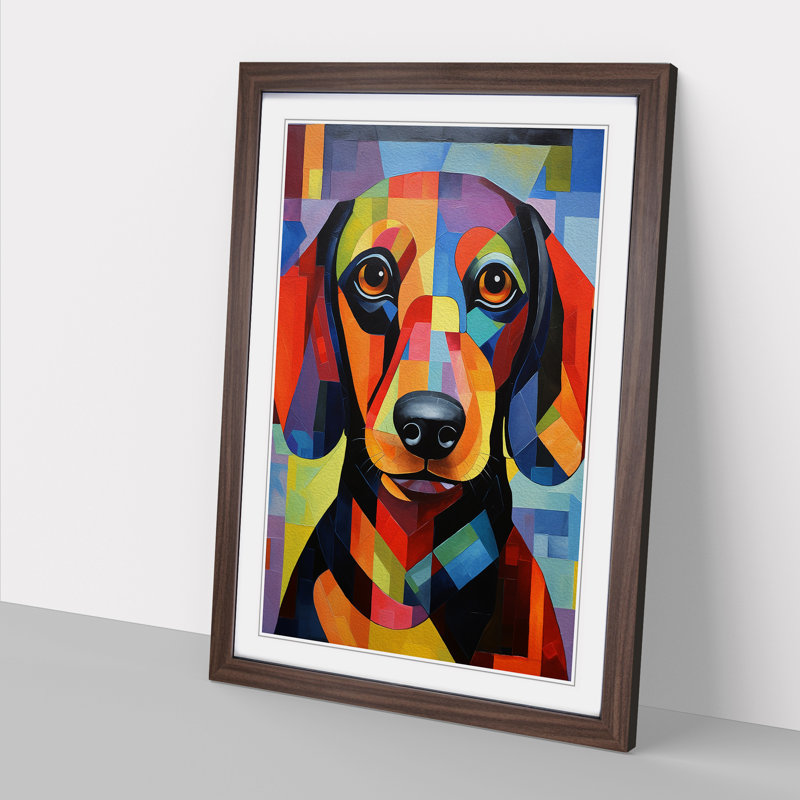 Single Picture Frame Wall Art, 46cm H x 34cm W, Walnut Framed