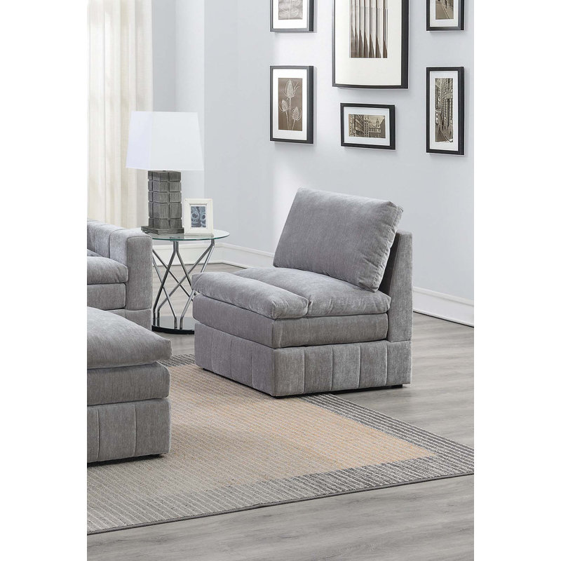 Chaise modulaire 1pc, Gris