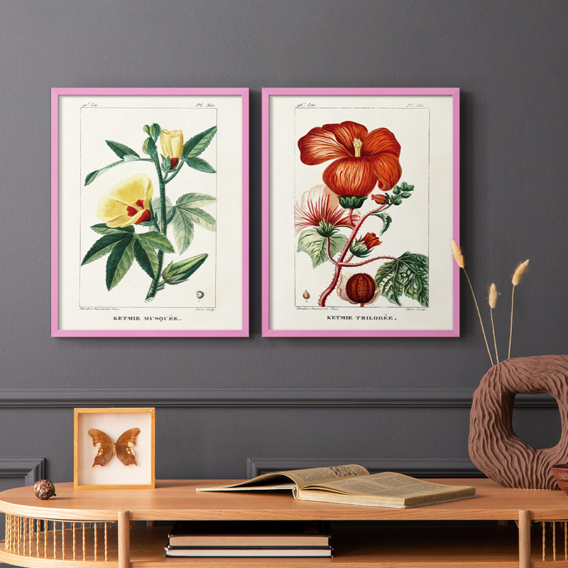 «Turpin Tropical Botanicals VI», reproduction encadrée de qualité supérieure - prête à être accrochée - aucun clou requis - aucun clou requis