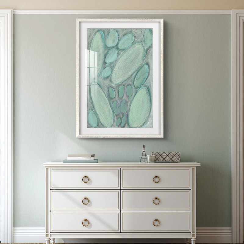 Blue Orbs I -Framed Print