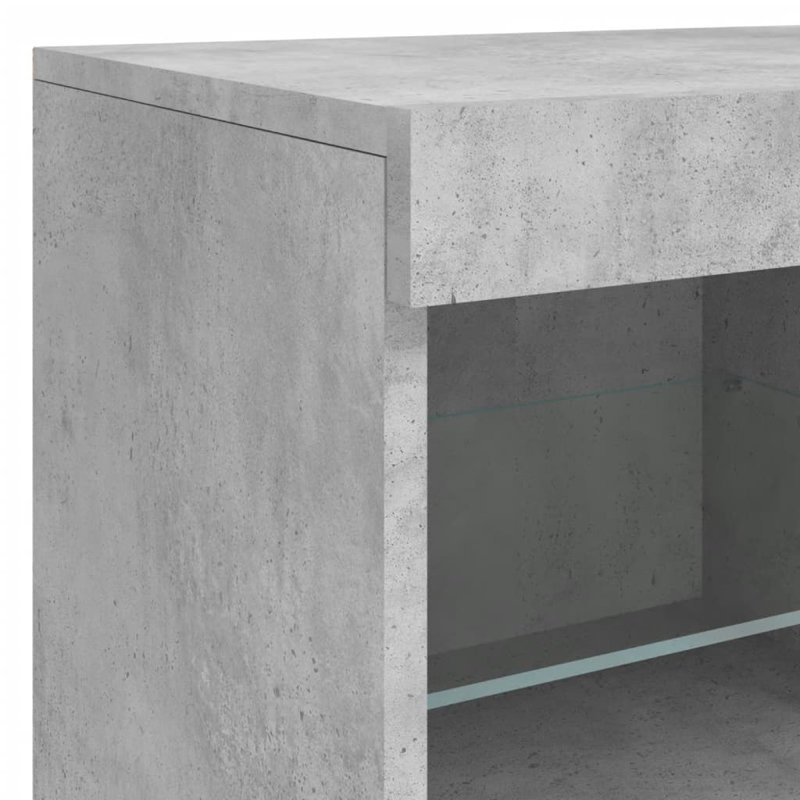 Basilotto 283cm Sideboard, Concrete Grey